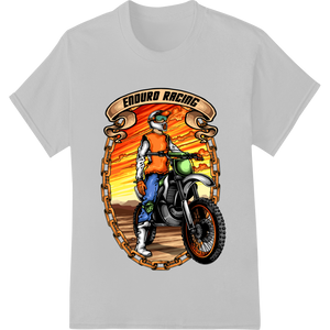 Enduro Racing: Rev Up Your Style with High-Octane DTF Print showcasing advanced bulk t-shirt printing technology