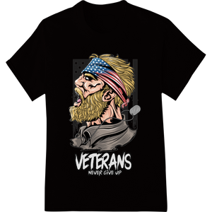 Patriotic Veterans Eagle DTF Print | Honor Our Heroes enhanced with professional innovative apparel printing