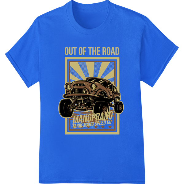 Expert direct to film printing craftsmanship on Conquer the Trails: Out of the Road Monster Truck Print