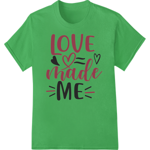 Love Made Me: Inspiring Valentine's Day Design with custom custom garment printing artwork