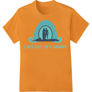 Cutting-edge heat transfer featured on Ride the Wave into Summer with this Surfer Heat Transfer