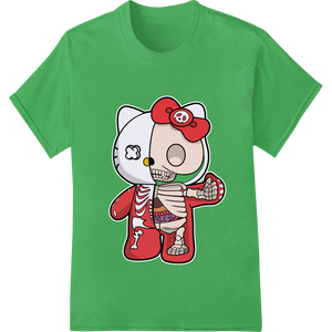 Tokidoki Cute Skeleton Halloween Character Heat Transfer with custom DTF transfers artwork