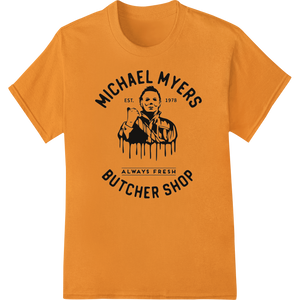 Michael Myers Butcher Shop: Fresh Horror Since 1978 with custom custom DTF designs artwork