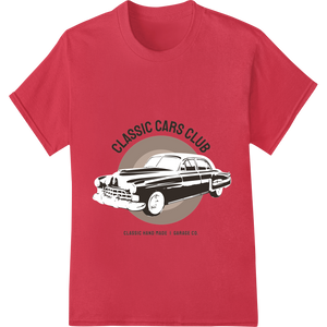 Vintage Classic Cars Club | Retro Automotive DTF Print made with premium dtf printer