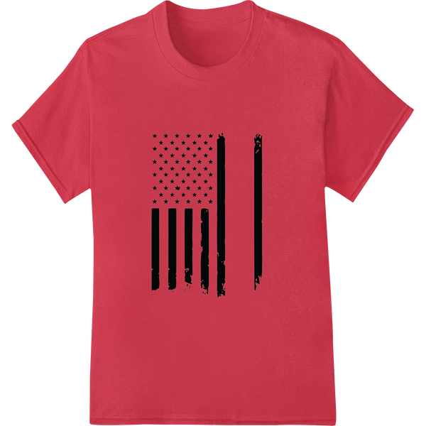 Vintage American Flag Patriotic 4th of July Independence Day on red shirt - SUPERDTF-DTF Prints-DTF Transfers-Custom DTF Prints