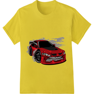 Premium quality custom apparel on Fierce Red Racecar Vector Illustration for DTF Print