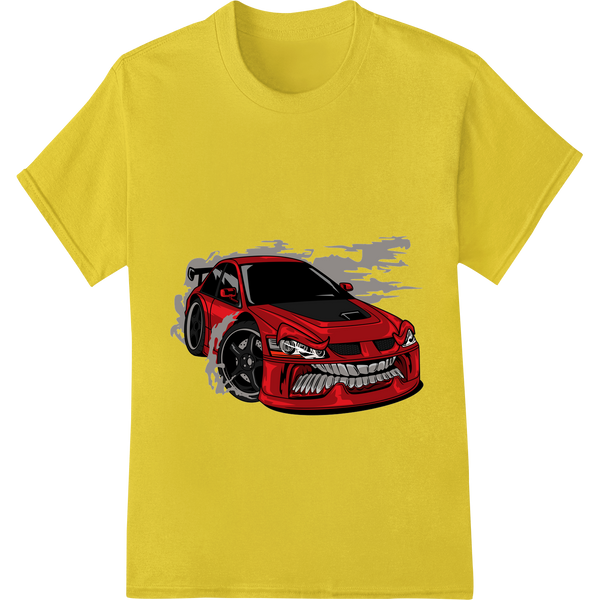 Premium quality custom apparel on Fierce Red Racecar Vector Illustration for DTF Print