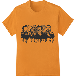 Unique heat transfer for Creepy Clown Silhouettes - Spooky Halloween DTF Print