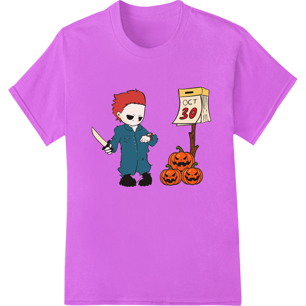 Cute Cartoon Halloween Horror Heat Transfer Print on purple shirt - SUPERDTF-DTF Prints-DTF Transfers-Custom DTF Prints