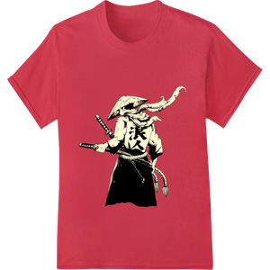 Skeletal Samurai Ready for Battle - Edgy DTF Print Design featuring professional DTF transfers