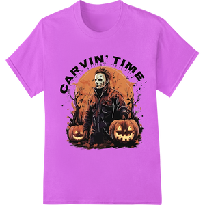 Expert DTF printing service craftsmanship on Slice into Spooky Season with 'Carvin' Time' Halloween DTF