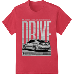 Vibrant DTF printing service print on Rev Up Your Style: Sleek Automotive DTF Print Heat Transfer