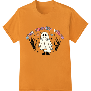 Playful Skeleton: Spooky Vibes for Halloween Fun - High-quality DTF heat transfers