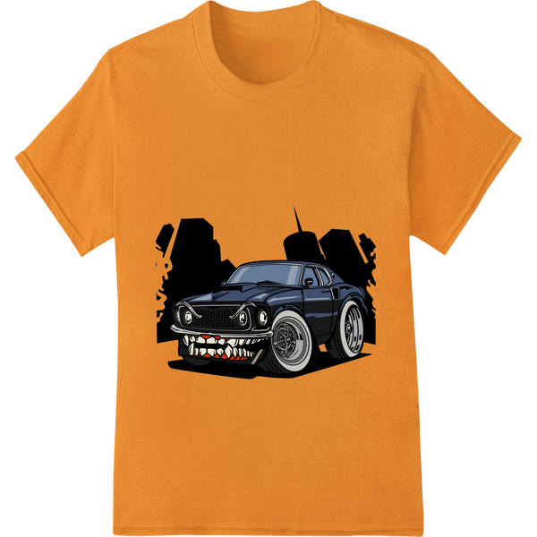 Vibrant DTF prints print on Wicked Cartoon Monster Car DTF Heat Transfer for Halloween