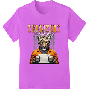 Fierce Tiger Mugshot Territory Violators DTF Print made with premium direct to film printing