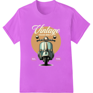 Vintage Vespa: Timeless Charm for Classic Style - High-quality customized apparel