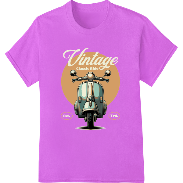 Vintage Vespa: Timeless Charm for Classic Style - High-quality customized apparel