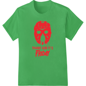 Unleash Horror: Friday the 13th DTF Print Heat Transfer showcasing advanced dtf printer technology