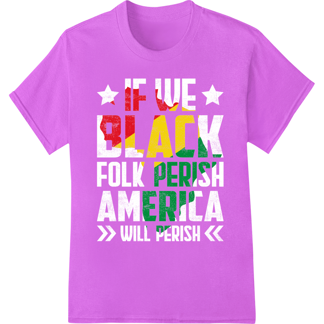 Bold 'Yes Black People Period' Juneteenth DTF Print Transfer on purple shirt - SUPERDTF-DTF Prints-DTF Transfers-Custom DTF Prints