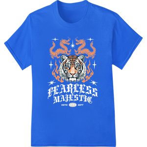 Fierce Tiger in Flames - Chinese New Year Heat Transfer made with premium DTF printing experts