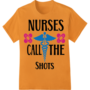 Unique custom t-shirts for Empower Nurses: Bold DTF Print Celebrates Vaccination Heroes