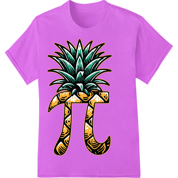 Tropical Pineapple Heat Transfer Print | Super DTF on purple shirt - SUPERDTF-DTF Prints-DTF Transfers-Custom DTF Prints