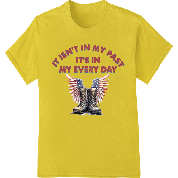 Powerful PTSD Awareness DTF Print: It's in My Every Day on yellow shirt - SUPERDTF-DTF Prints-DTF Transfers-Custom DTF Prints