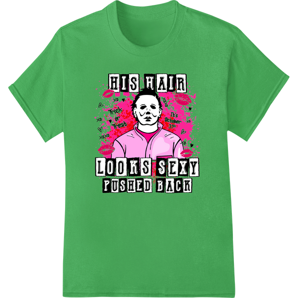 Rebel Pink Portrait design featuring a stylized face with slicked back hair in shades of pink, for DTF heat transfer printing