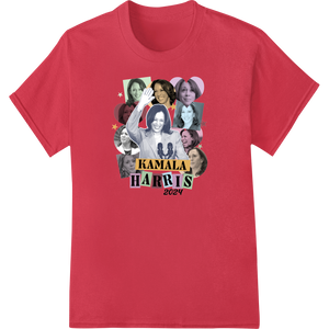 Personalized apparel decoration design for Kamala Harris 2024 Collage DTF Print Heat Transfer