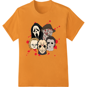 Iconic Horror Villains Halloween Collage DTF Print Transfer made with premium innovative apparel printing