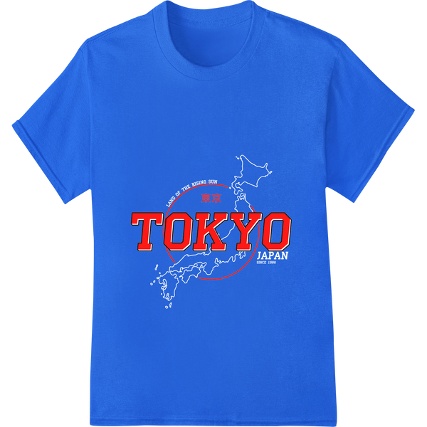 Bold Tokyo Travel Design | DTF Print Heat Transfer featuring professional direct to film printing