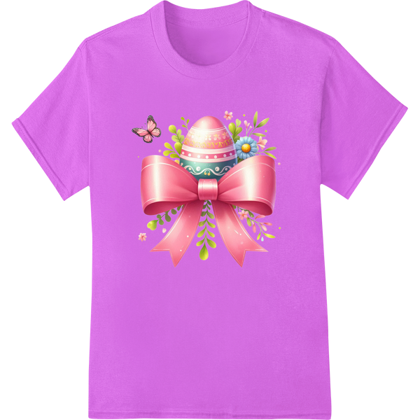 Vibrant Easter Egg DTF Print Transfer for Festive Charm on purple shirt - SUPERDTF-DTF Prints-DTF Transfers-Custom DTF Prints