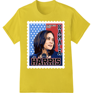 Premium quality heat transfer on Kamala Harris 2024: Bold, Patriotic Presidential Campaign