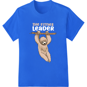 Innovative high-quality t-shirt printing design on Sloth Fitness Humor - Lazy Workout Motivation