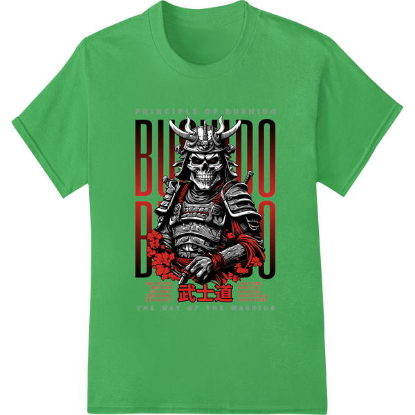 Expert DTF heat transfers craftsmanship on Fierce Samurai Bushido Warrior DTF Print Heat Transfer