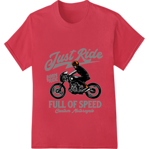 Born to Ride: Unleash Your Inner Speed Demon showcasing advanced custom t-shirts technology