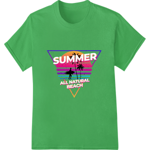 Vibrant DTF printing service print on Ride the Waves: Vibrant Summer Beach DTF Print Transfer