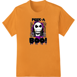 Custom custom DTF designs design - Peek-a-BOO Cute Halloween Skeleton - DTF Print Transfer