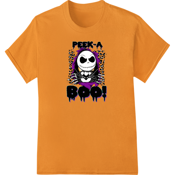 Custom custom DTF designs design - Peek-a-BOO Cute Halloween Skeleton - DTF Print Transfer