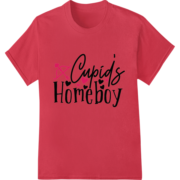 Cupid's Homeboy: Flirty Valentine's DTF Print Heat Transfer on red shirt - SUPERDTF-DTF Prints-DTF Transfers-Custom DTF Prints