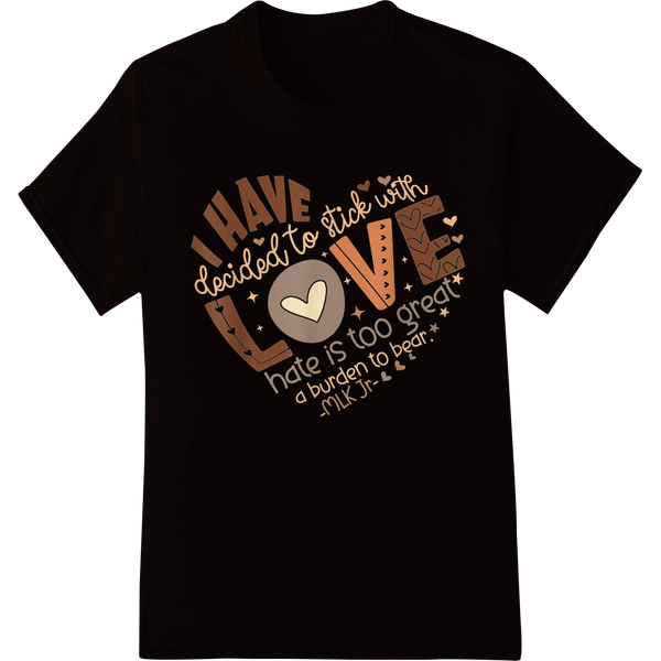 Sweet Love: Milk Chocolate Valentine's Day DTF Print on black shirt - SUPERDTF-DTF Prints-DTF Transfers-Custom DTF Prints