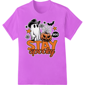 Premium quality DTF printing experts on Stay Spooky: Playful Halloween Ghost DTF Print Design