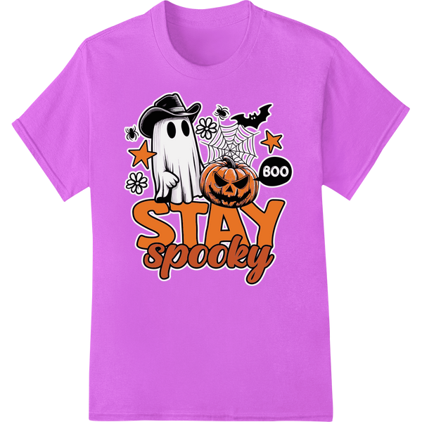 Premium quality DTF printing experts on Stay Spooky: Playful Halloween Ghost DTF Print Design