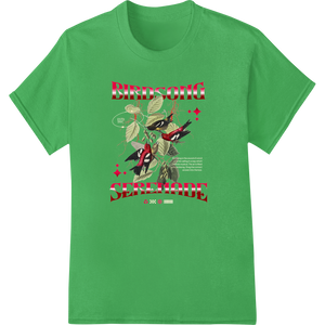 Vintage Birdsong Serenade DTF Print Heat Transfer made with premium customized apparel