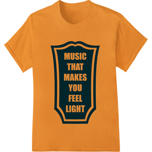 Innovative print on demand design on Uplifting Music Makes You Feel Light - Motivational Print