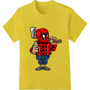 Quirky Lumberjack Superhero DTF Print Heat Transfer - High-quality vibrant DTF prints