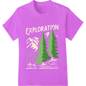 Explore Nature's Beauty with Evergreen DTF Print Transfer - High-quality customized apparel