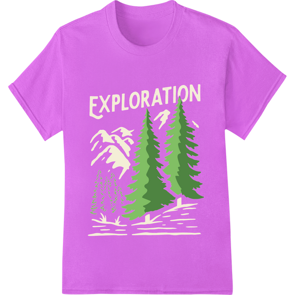 Explore Nature's Beauty with Evergreen DTF Print Transfer - High-quality customized apparel