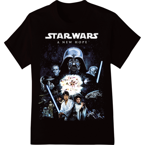 Ethereal Blue Darth Vader - Star Wars Day Super DTF Print on black shirt - SUPERDTF-DTF Prints-DTF Transfers-Custom DTF Prints