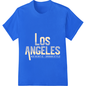 Vintage Los Angeles Typography | City of Angels Tee enhanced with professional DTF printing experts